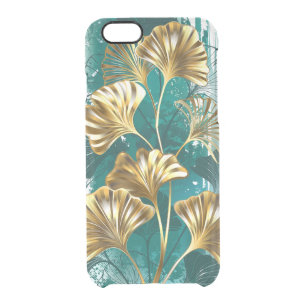 Branch with Golden Leaves Ginko Biloba Clear iPhone 6/6S Case