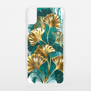 Branch with Golden Leaves Ginko Biloba iPhone XS Case