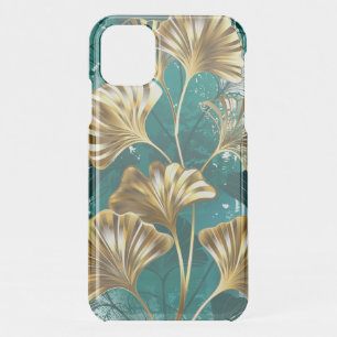 Branch with Golden Leaves Ginko Biloba iPhone 11 Case