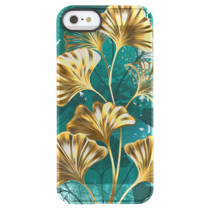 Branch with Golden Leaves Ginko Biloba Permafrost iPhone SE/5/5s Case