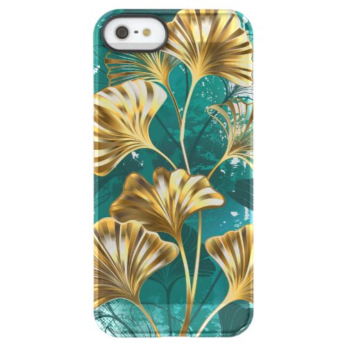 Branch with Golden Leaves Ginko Biloba Permafrost iPhone SE55s Case