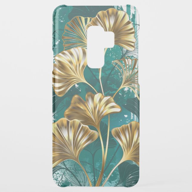 Branch with Golden Leaves Ginko Biloba Uncommon Samsung Galaxy Case (Back)