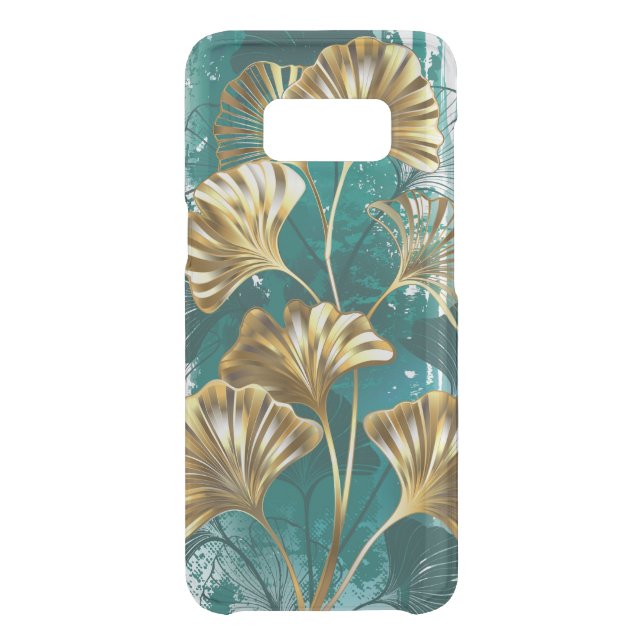Branch with Golden Leaves Ginko Biloba Uncommon Samsung Galaxy Case (Back)
