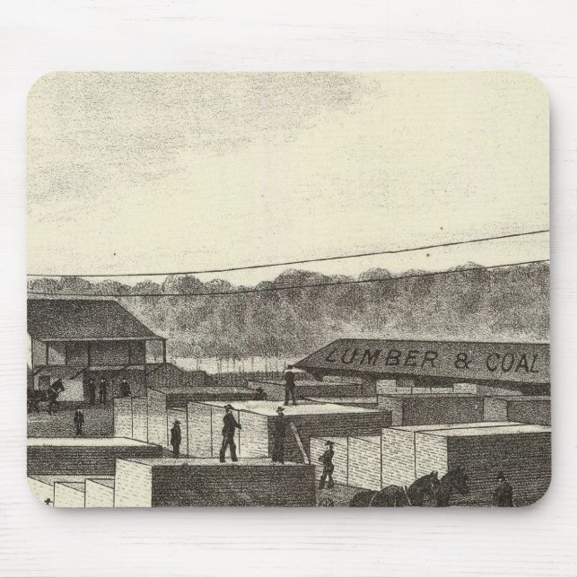 Branch yard, Princeton Lumber & Improvement Co Mouse Pad (Front)
