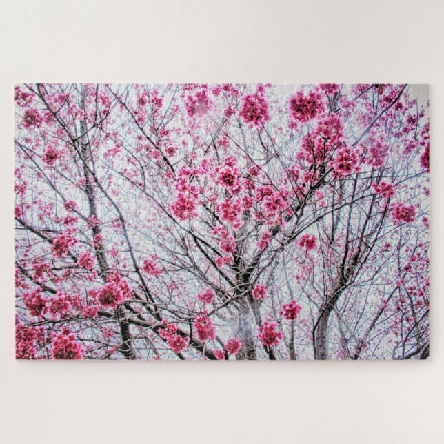 Branches and Blooms of a Cherry Tree Jigsaw Puzzle (Horizontal)