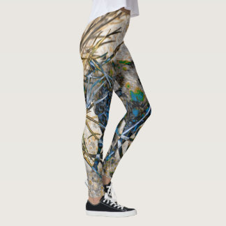 Branches and Horses Abstract Leggings