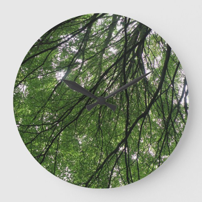 Branches and Leaves Wall Clock (Front)