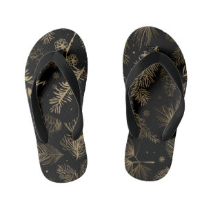 Branches and Pine 2 Kid's Flip Flops