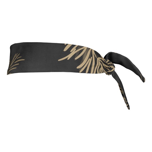 Branches and Pine 2 Tie Headband (Rotate 90)