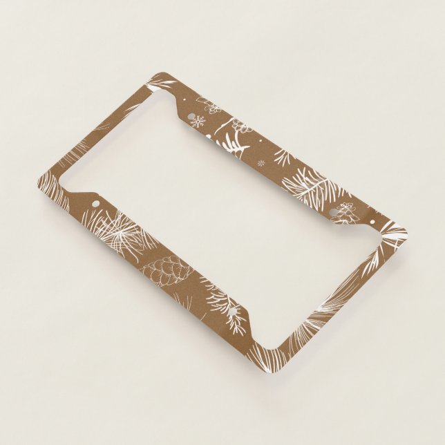 Branches and Pine 3 License Plate Frame (3/4)