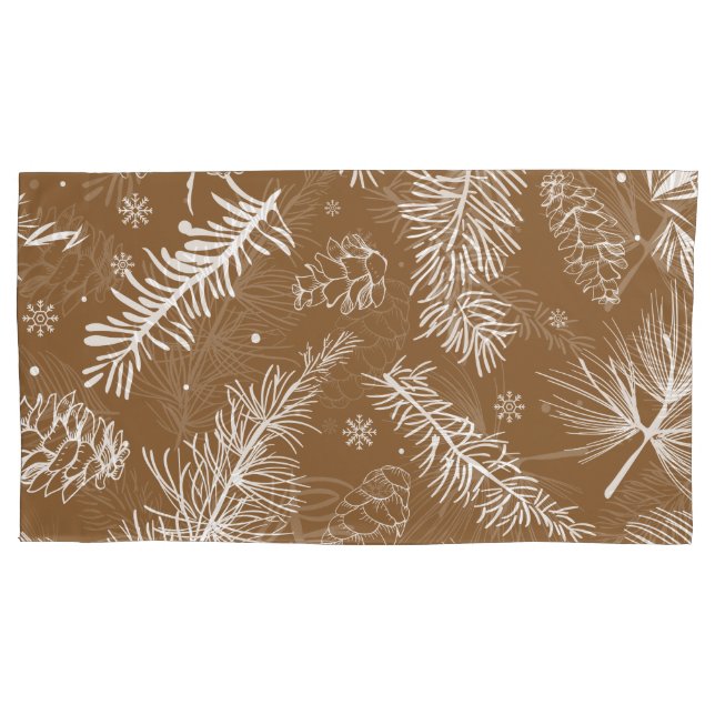 Branches and Pine 3 Pillow Case (Front)