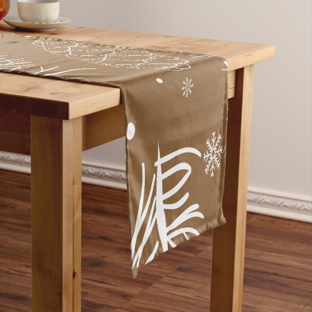 Branches and Pine 3 Short Table Runner (In Situ)