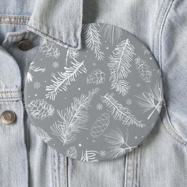 Branches and Pine 4 Button (In Situ)