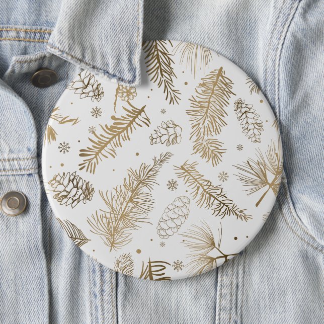 Branches and Pine Button (In Situ)