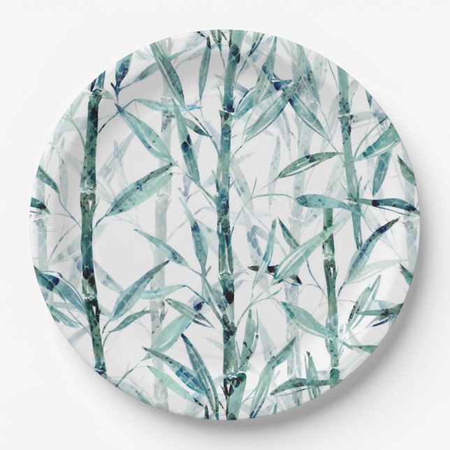 Branches bamboo. paper plates (Front)