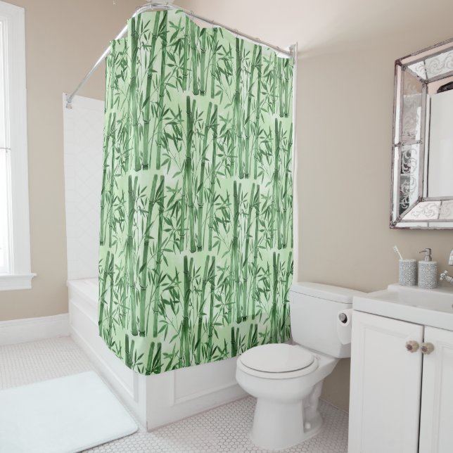 Branches bamboo. shower curtain (In Situ)