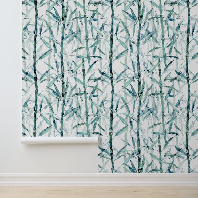 Branches bamboo. shower curtain wallpaper  (Application)