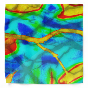 Branches in Bold Color Bandana