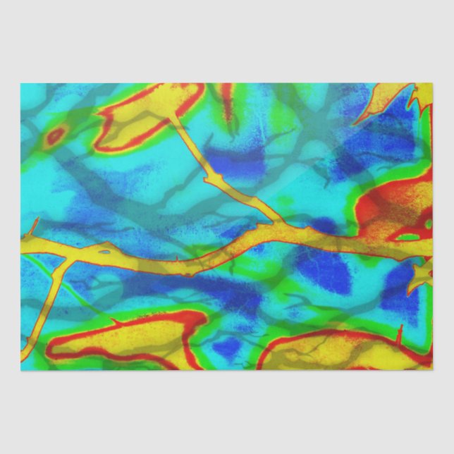 Branches in Bold Color  Tissue Paper (Front)