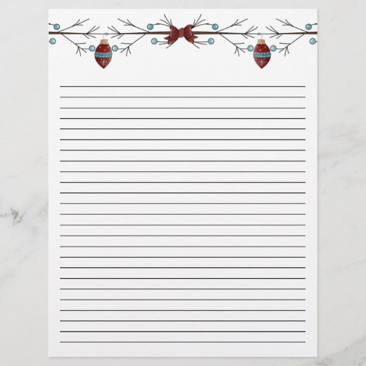 Branches N Bows (Lined) (Front)