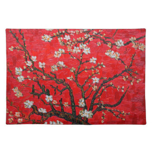 Branches of Almond Tree in Blossom, Van Gogh Cloth Placemat