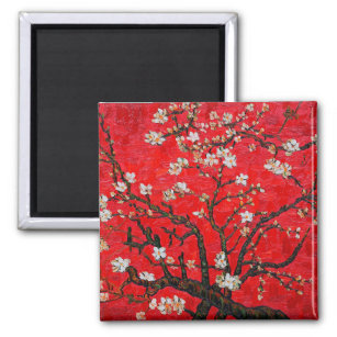 Branches of Almond Tree in Blossom, Van Gogh Magnet