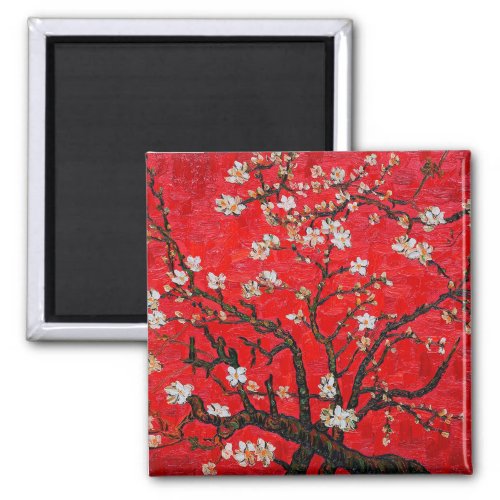 Branches of Almond Tree in Blossom Van Gogh Magnet