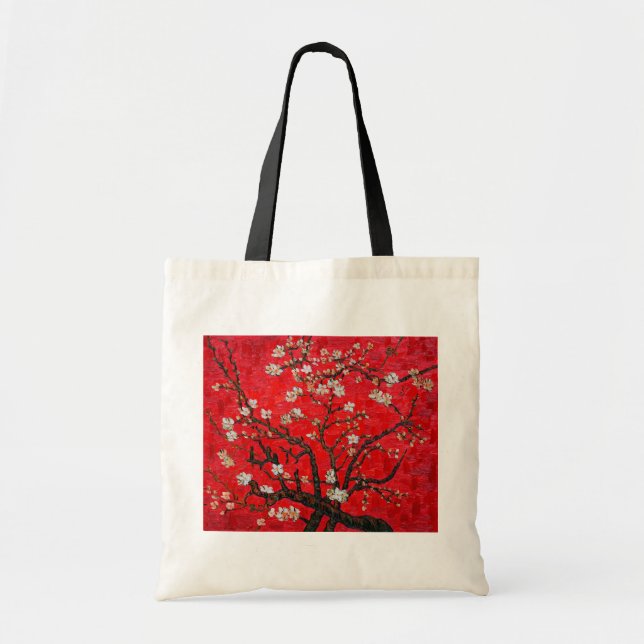 Branches of Almond Tree in Blossom, Van Gogh Tote Bag (Front)