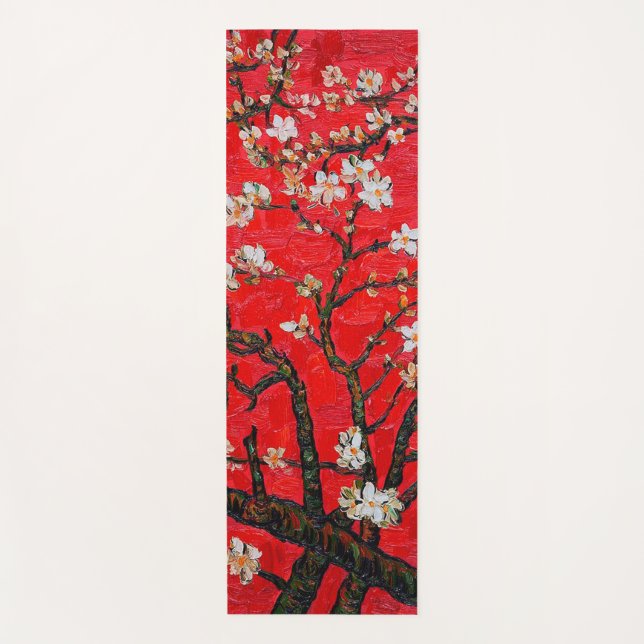 Branches of Almond Tree in Blossom, Van Gogh Yoga Mat (Front)