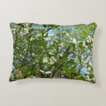 Branches of Dogwood Blossoms Spring Trees Accent Pillow