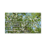 Branches of Dogwood Blossoms Spring Trees Business Card