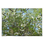 Branches of Dogwood Blossoms Spring Trees Cloth Placemat