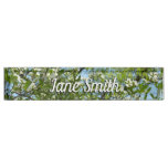 Branches of Dogwood Blossoms Spring Trees Desk Name Plate