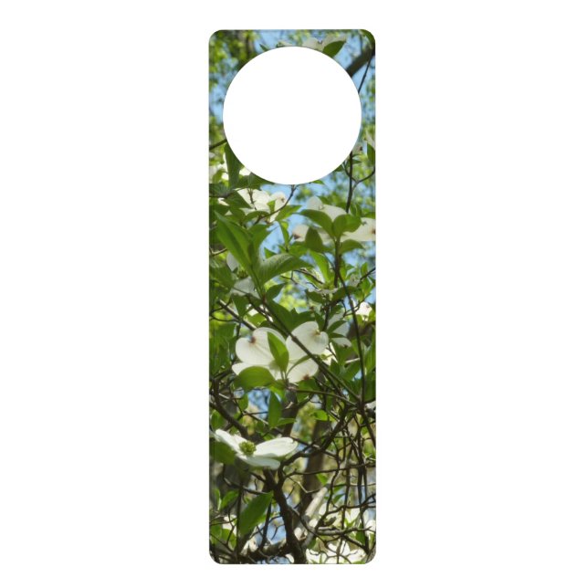 Branches of Dogwood Blossoms Spring Trees Door Hanger (Front)