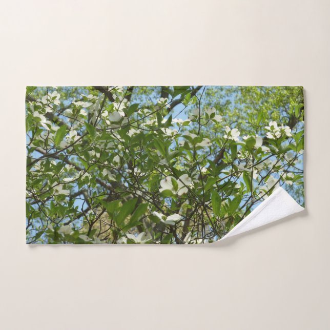 Branches of Dogwood Blossoms Spring Trees Hand Towel (Hand Towel)