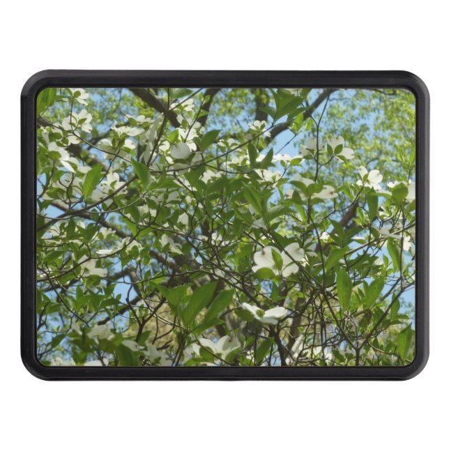 Branches of Dogwood Blossoms Spring Trees Hitch Cover (Front)