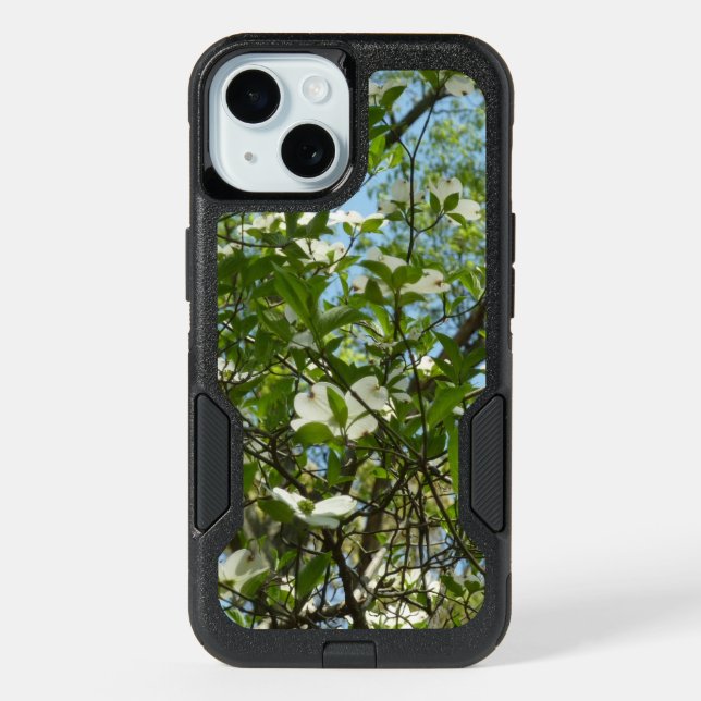Branches of Dogwood Blossoms Spring Trees iPhone 15 Case (Back)