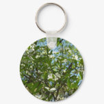 Branches of Dogwood Blossoms Spring Trees Keychain