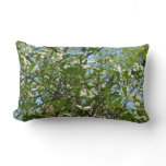 Branches of Dogwood Blossoms Spring Trees Lumbar Pillow