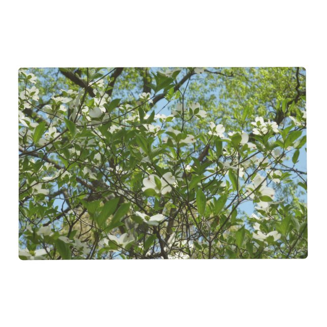 Branches of Dogwood Blossoms Spring Trees Placemat (Front)