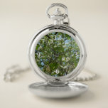 Branches of Dogwood Blossoms Spring Trees Pocket Watch