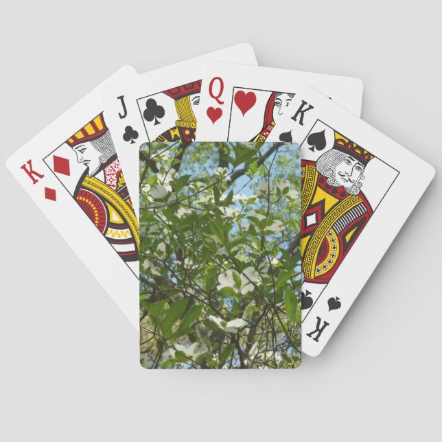 Branches of Dogwood Blossoms Spring Trees Poker Cards (Back)