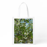 Branches of Dogwood Blossoms Spring Trees Reusable Grocery Bag