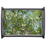 Branches of Dogwood Blossoms Spring Trees Serving Tray