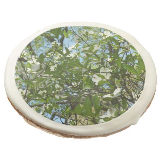 Branches of Dogwood Blossoms Spring Trees Sugar Cookie (Angled)