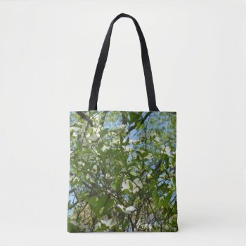 Branches Of Dogwood Blossoms Spring Trees Tote Bag by mlewallpapers at Zazzle