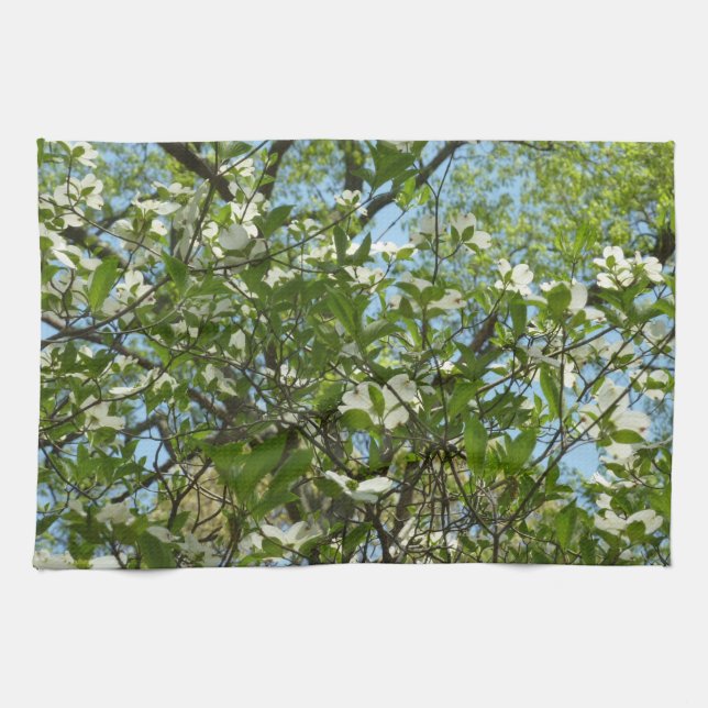 Branches of Dogwood Blossoms Spring Trees Towel (Horizontal)