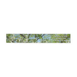 Branches of Dogwood Blossoms Spring Trees Wrap Around Label