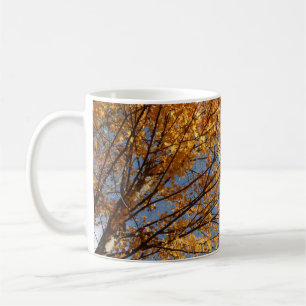 Branches of Maple Leaves II Orange Autumn Coffee Mug
