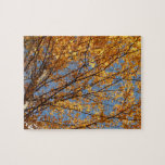 Branches of Maple Leaves II Orange Autumn Jigsaw Puzzle
